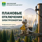 ⚠️ Уважаемые жители! ⚠️  Информируем вас о плановом отключении электроэнергии в с. Чумай: