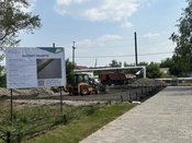 Работы по благоустройству общественного пространства на улице Мира в пгт. Верх-Чебула