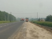Работы по обустройству тротуара на участке от улицы Северной до улицы Казахстанской