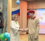 Медаль "Юнаармеская доблесть" вручена школьнику из Чумайской школы