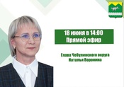 Глава округа Наталья Алексеевна Воронина проведёт прямой эфир