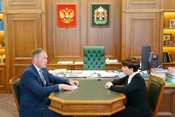 Илья Середюк и Ирина Гусева обсудили перспективы взаимодействия для развития Кузбасса